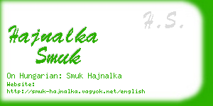 hajnalka smuk business card